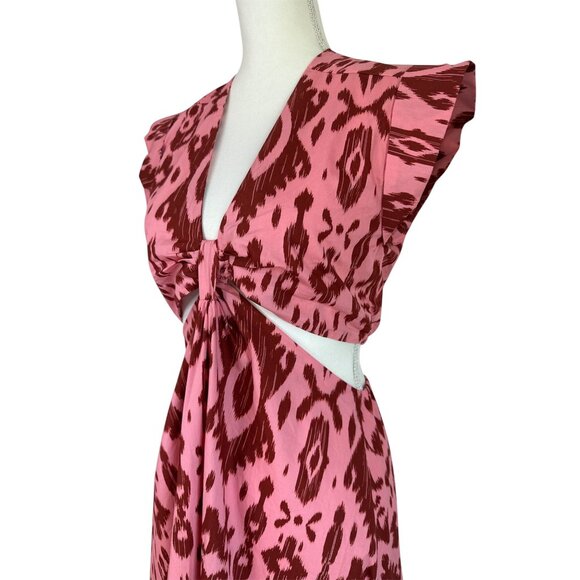 Steve Madden Got Your Batik Dress in Burnt Umber Medium New Womens Gown Maxi - Picture 5 of 12